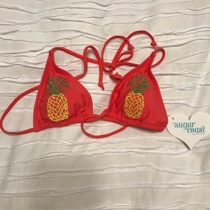 Pineapple bathing suit top